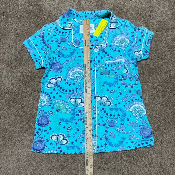 THE CATS PAJAMAS SHORT SLEEVE STELLA PIMA KNIT PAJAMA SET. SIZE XS. NWT. - Picture 3 of 16